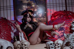 二佐Nisa《酒吞僵尸童子》主题写真：21张全套美图