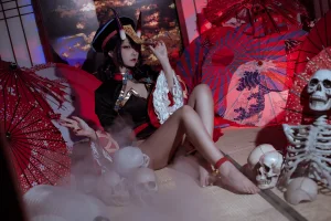二佐Nisa《酒吞僵尸童子》主题写真：21张全套美图