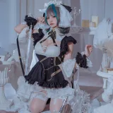 二佐Nisa《碧蓝航线 柴郡》主题写真：30张全套美图