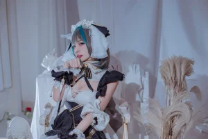 二佐Nisa《碧蓝航线 柴郡》主题写真：30张全套美图