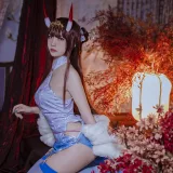 二佐Nisa《碧蓝航线 能代旗袍》主题写真：18张全套美图