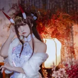 二佐Nisa《碧蓝航线 能代旗袍》主题写真：18张全套美图