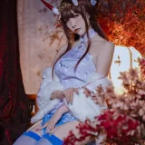 二佐Nisa《碧蓝航线 能代旗袍》主题写真：18张全套美图