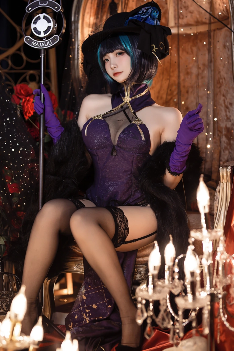 二佐Nisa《柴郡音乐绚烂》主题写真：9张全套美图