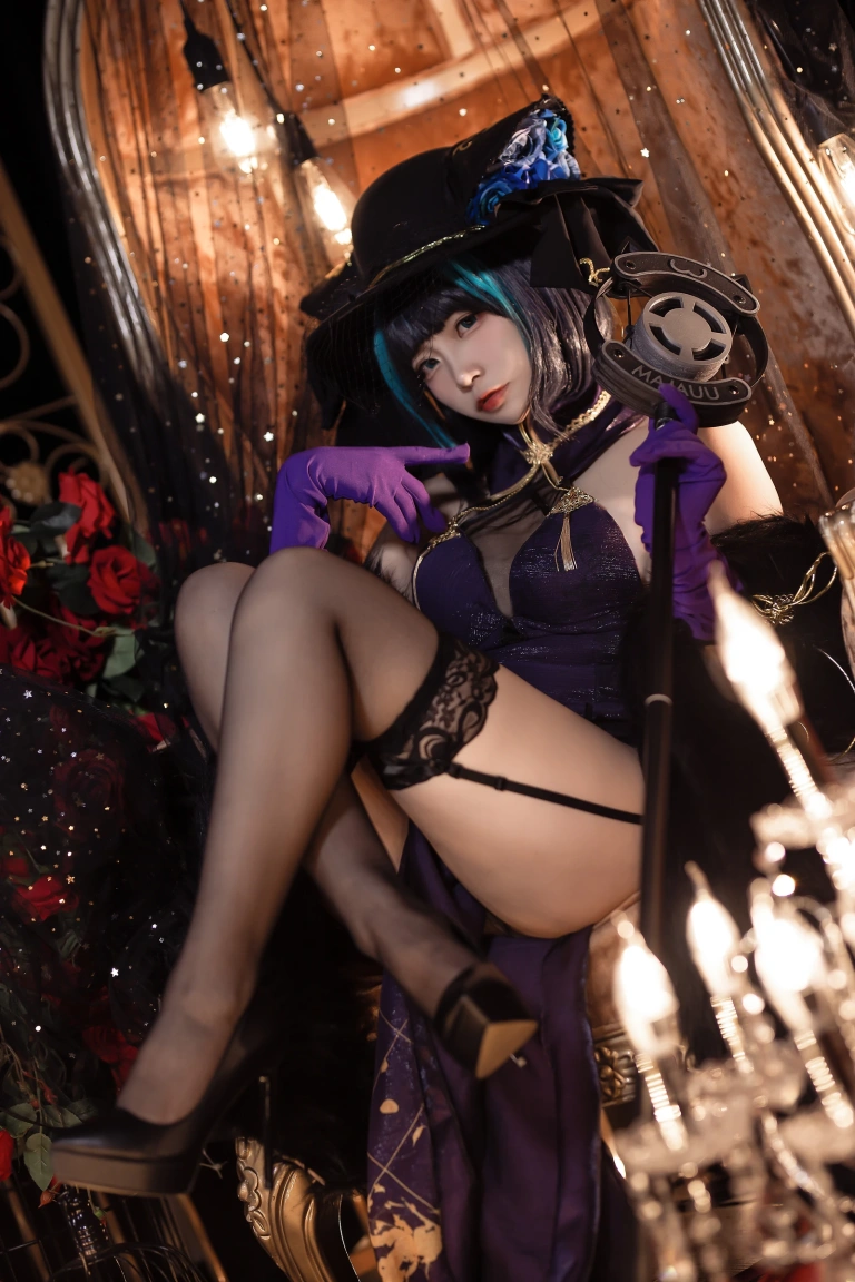 二佐Nisa《柴郡音乐绚烂》主题写真：9张全套美图