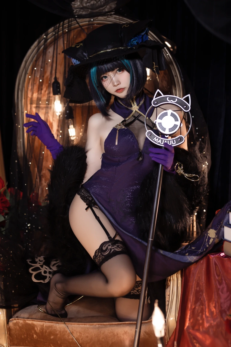 二佐Nisa《柴郡音乐绚烂》主题写真：9张全套美图