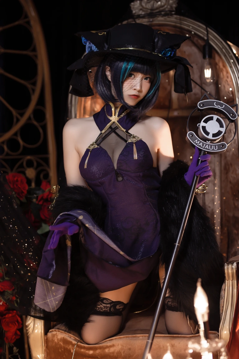 二佐Nisa《柴郡音乐绚烂》主题写真：9张全套美图