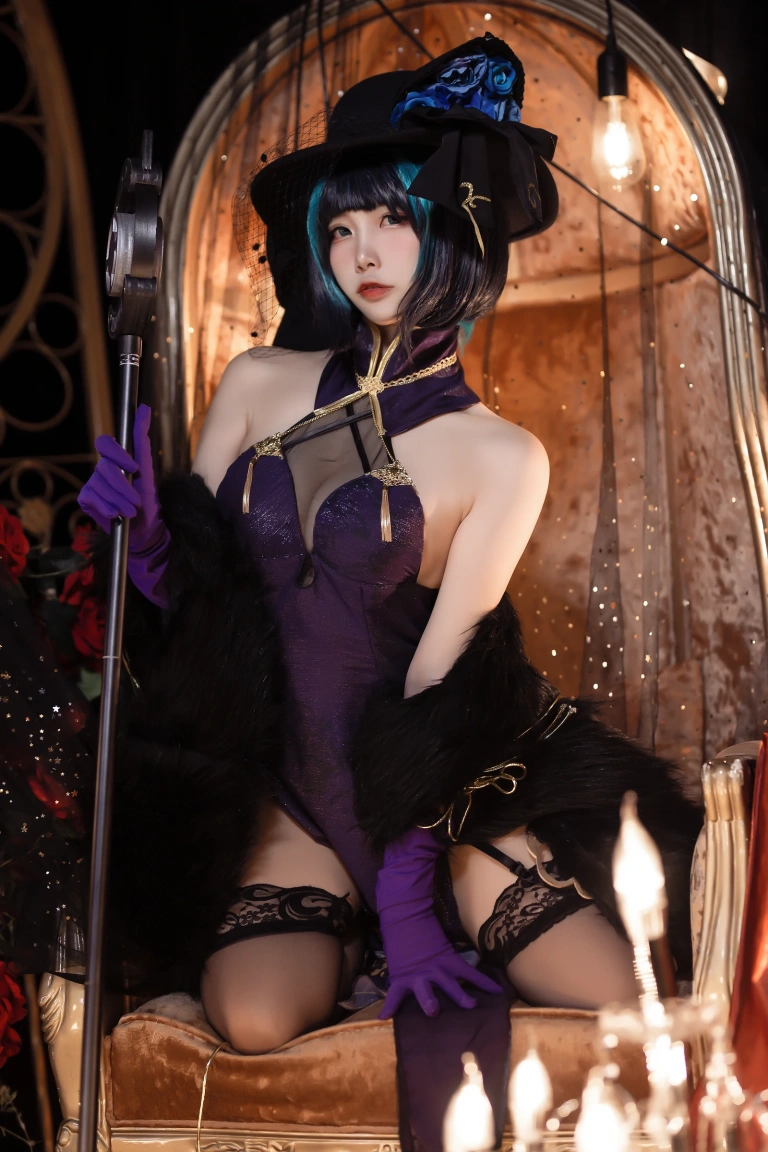 二佐Nisa《柴郡音乐绚烂》主题写真：9张全套美图