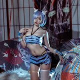 二佐Nisa《蕾姆夏日鬼衣》主题写真：12张全套美图