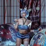 二佐Nisa《蕾姆夏日鬼衣》主题写真：12张全套美图