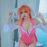 二佐Nisa《碧蓝航线 黎塞留泳装》主题写真：9张全套美图