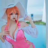 二佐Nisa《碧蓝航线 黎塞留泳装》主题写真：9张全套美图