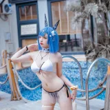 二佐Nisa《碧蓝航线 加斯科涅》主题写真：20张全套美图