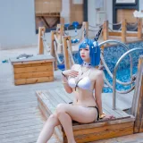 二佐Nisa《碧蓝航线 加斯科涅》主题写真：20张全套美图
