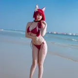 二佐Nisa《碧蓝航线 千代田泳装》主题写真：20张全套美图