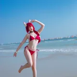二佐Nisa《碧蓝航线 千代田泳装》主题写真：20张全套美图