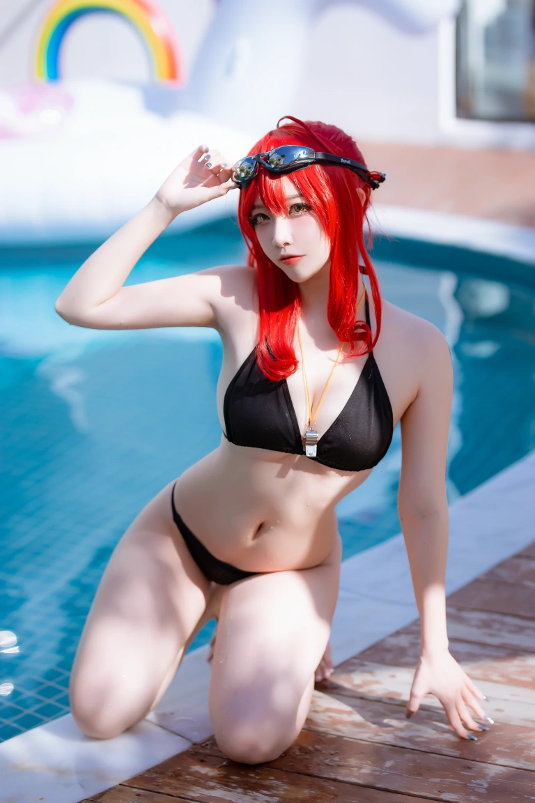 二佐Nisa《碧蓝航线 扎拉泳装》主题写真：14张全套美图