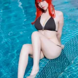 二佐Nisa《碧蓝航线 扎拉泳装》主题写真：14张全套美图
