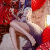 二佐Nisa《碧蓝航线 伊吹旗袍》主题写真：29张全套美图