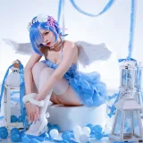 二佐Nisa《蕾姆天使》主题写真：15张全套美图