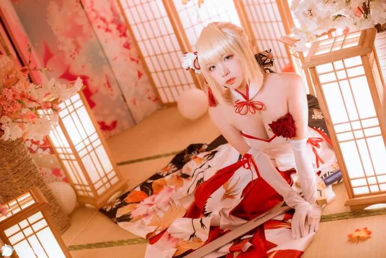 二佐Nisa《Saber》主题写真：19张全套美图