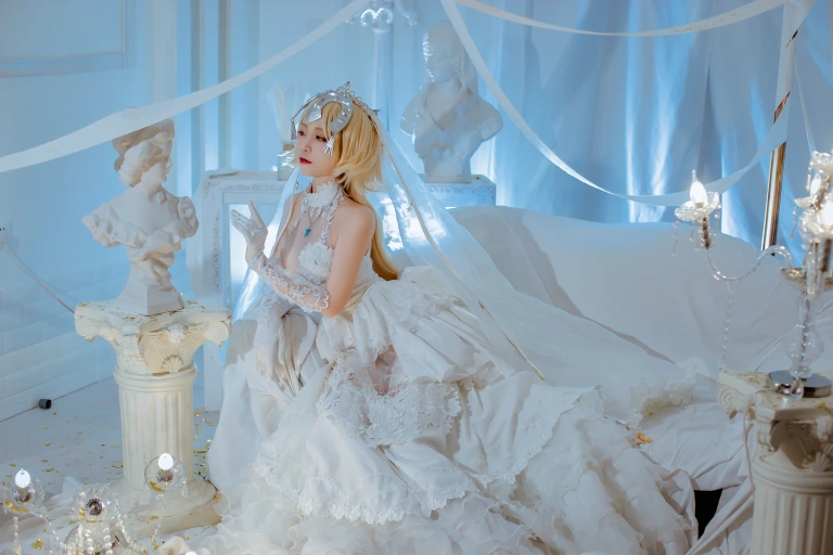 二佐Nisa《Fate贞德花嫁》主题写真：12张全套美图