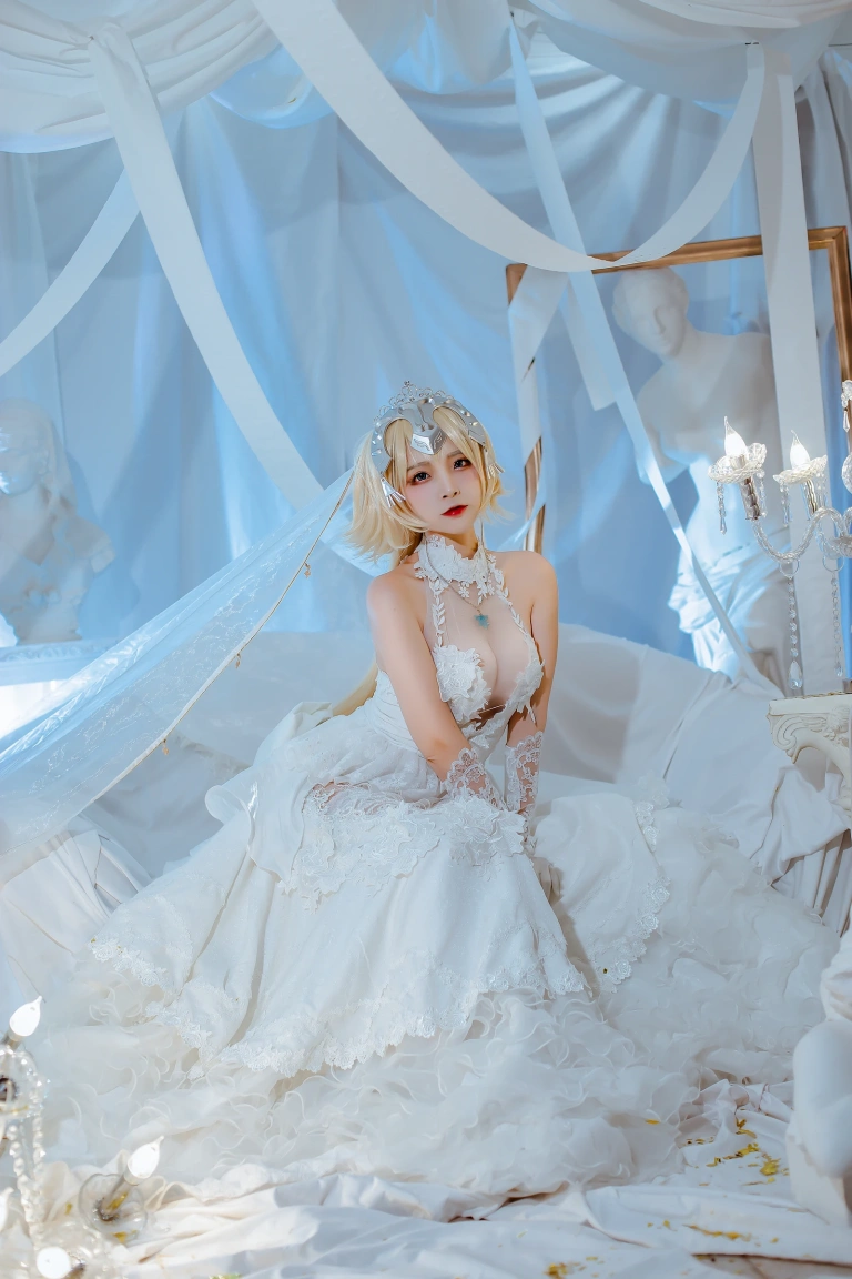 二佐Nisa《Fate贞德花嫁》主题写真：12张全套美图