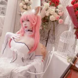 二佐Nisa《Fate玉藻前婚纱》主题写真：9张全套美图