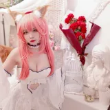二佐Nisa《Fate玉藻前婚纱》主题写真：9张全套美图