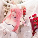 二佐Nisa《Fate玉藻前婚纱》主题写真：9张全套美图