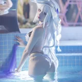二佐Nisa《碧蓝 光辉泳装》主题写真：39张全套美图