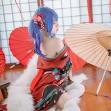 二佐Nisa《碧蓝 圣路易斯和服》主题写真：22张全套美图