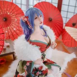 二佐Nisa《碧蓝 圣路易斯和服》主题写真：22张全套美图