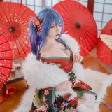 二佐Nisa《碧蓝 圣路易斯和服》主题写真：22张全套美图