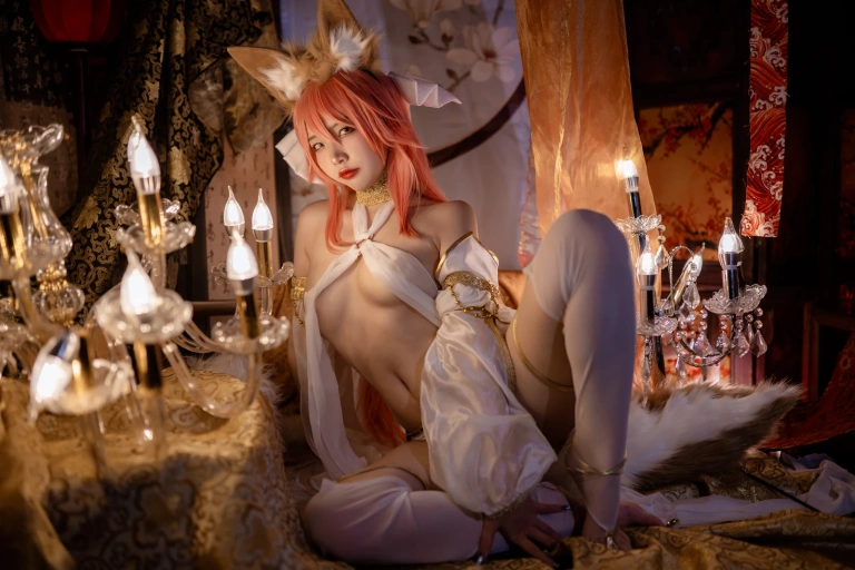 二佐Nisa《玉藻前舞娘》主题写真：37张全套美图