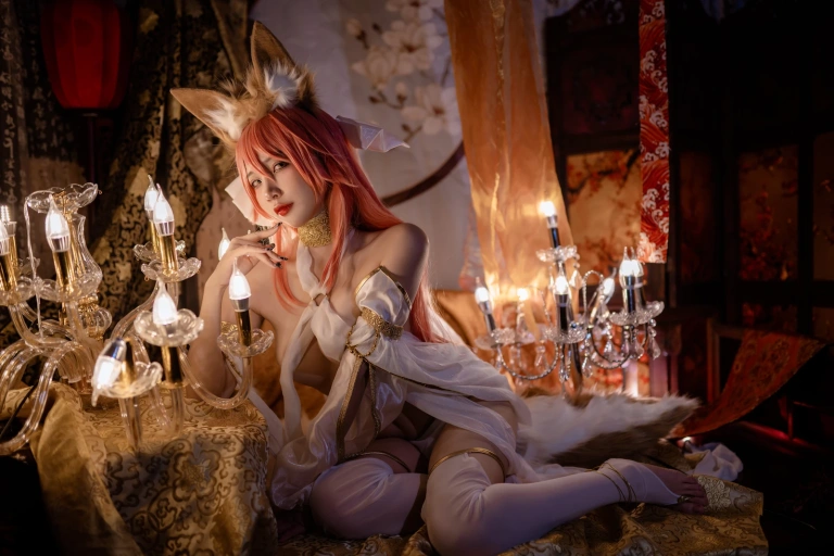 二佐Nisa《玉藻前舞娘》主题写真：37张全套美图