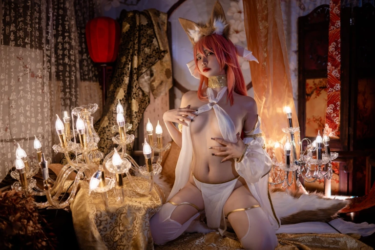 二佐Nisa《玉藻前舞娘》主题写真：37张全套美图