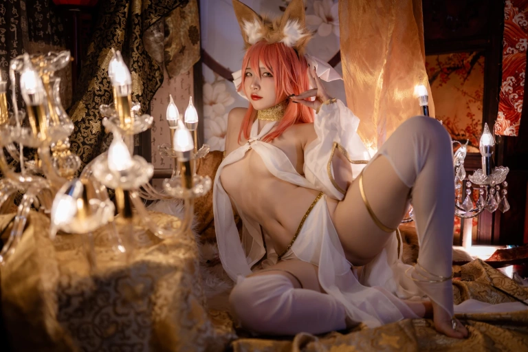 二佐Nisa《玉藻前舞娘》主题写真：37张全套美图