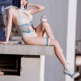 二佐Nisa《战斗服》主题写真：18张全套美图
