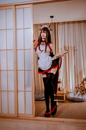 二佐Nisa《碧蓝樫野女仆》主题写真：33张全套美图