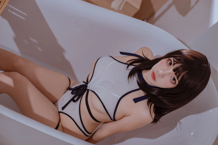 二佐Nisa《私房大象竞泳》主题写真：20张全套美图