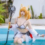 二佐Nisa《明日方舟 空》主题写真：10张全套美图