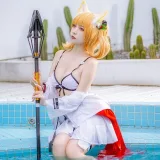 二佐Nisa《明日方舟 空》主题写真：10张全套美图