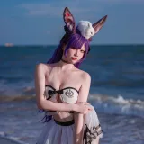 二佐Nisa《泰拉夏日纪事 明日方舟 暗索泳装》主题写真：29张全套美图