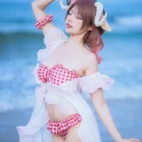 二佐Nisa《泰拉夏日纪事 明日方舟 艾雅法拉泳装》主题写真：34张全套美图