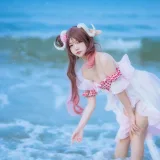 二佐Nisa《泰拉夏日纪事 明日方舟 艾雅法拉泳装》主题写真：34张全套美图
