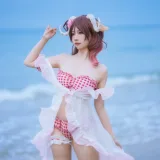 二佐Nisa《泰拉夏日纪事 明日方舟 艾雅法拉泳装》主题写真：34张全套美图
