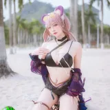 二佐Nisa《泰拉夏日纪事 明日方舟 佐佐林雨霞》主题写真：45张全套美图