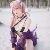 二佐Nisa《泰拉夏日纪事 明日方舟 佐佐林雨霞》主题写真：45张全套美图