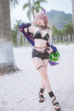 二佐Nisa《泰拉夏日纪事 明日方舟 佐佐林雨霞》主题写真：45张全套美图
